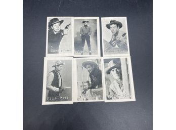 Black & White Cowboy Movie Cards