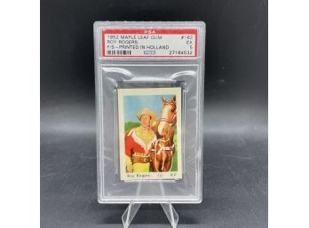 1952 Maple Leaf Gum Roy Rogers Psa EX 5 Low Population! Only One Graded Ex 5!