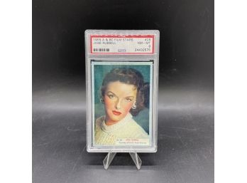 1955 A & BC Film Stars Jane Russell PSA NM-MT 8 Low Population! Hard To Find!