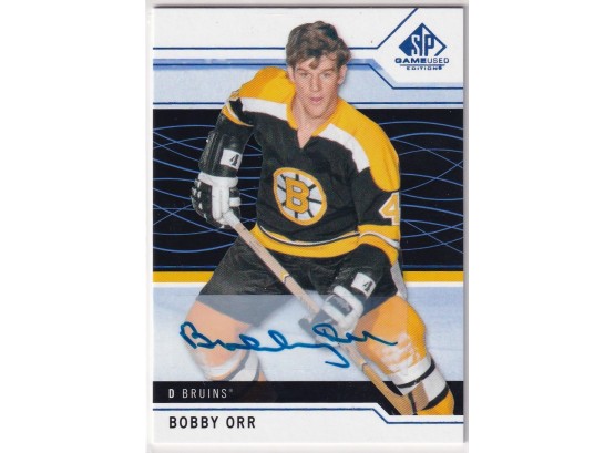 2019 Upper Deck Sp Bobby Orr Autograph Card!