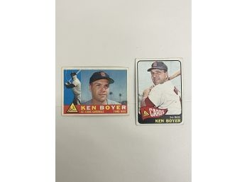 2 Ken Boyer Baseball Cards