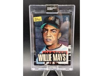 2020 Topps Mmxx Project 1952 Topps Willie Mays Designed By Jacob Rochester