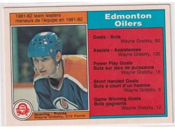 1982 O-pee-chee Edmonton Oilers