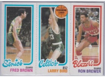 1980 Topps Brown/bird/brewer Larry Bird Rookie!