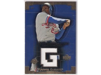 2003 Upper Deck Vladimir Guerrero Sweet Spot Swatches Game Used Jersey Card