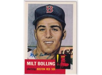 1991 Topps Archive 1953 Milt Bolling Estate Found Autograph Card
