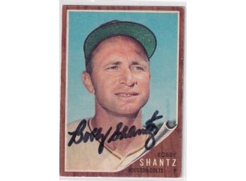 1962 Topps Bobby Shantz Estate Found Autograph Card