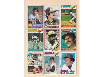 9 Topps Baseball Cards