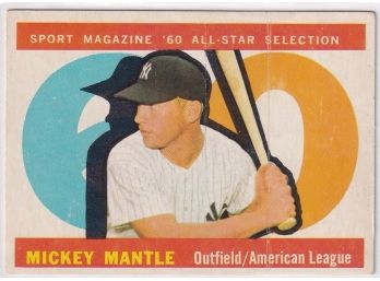 1960 Topps Mickey Mantle All Star