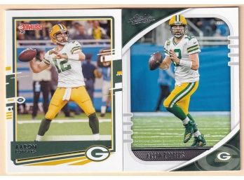 2 Aaron Rodgers Football Cards