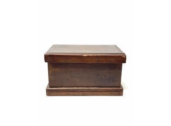 Antique Wooden Covered Box