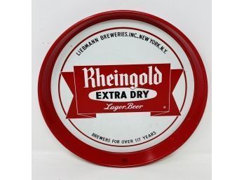 Rheingold Extra Dry Lager Beer Liebmann Breweries New York NY Beer Tray