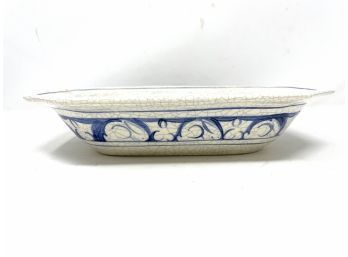 Dedham Pottery Signed Serving Dish