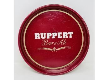 Ruppert Beer & Ale Round Beer Tray