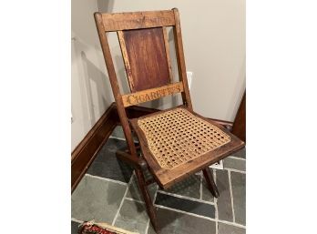 Circa 1880's Duke's Cameo Cigarettes Advertising Folding Chair Antique Unique