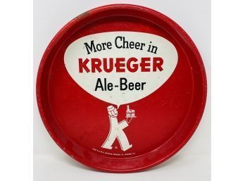 More Cheer In Krueger Ale-Beer Beer Tray