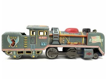 Vintage Toy Train - Lithographed - As Is