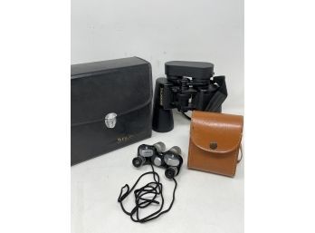 Pair Of Binoculars With Cases