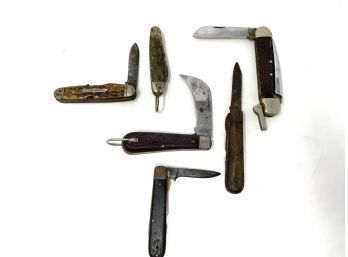 Lot Of 6 Vintage Pocket Knives