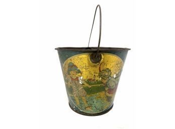 Antique Lithographed Childs Pail