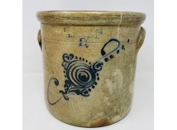 F.T. WRIGHT AND SON TAUNTON MASS, Antique Crock