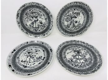 Vintage Bjorn Wiinblad Nymolle Denmark Danish Seasons Plates