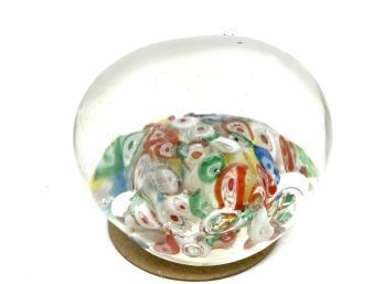 Vintage Art Glass Paperweight