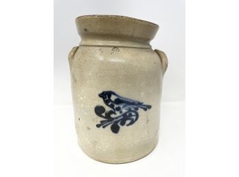 Antique Bluebird Crock