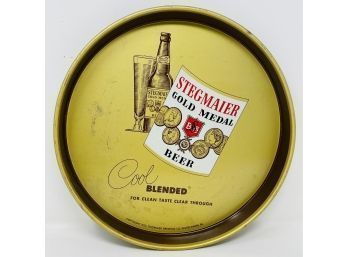 Stegmaier Gold Medal Beer Round Beer Tray