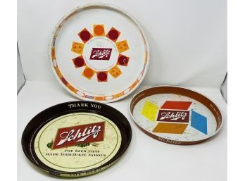 Trio Of Vintage Schlitz Beer Trays