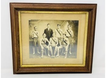 Antique 1909 Basketball Team Photograph