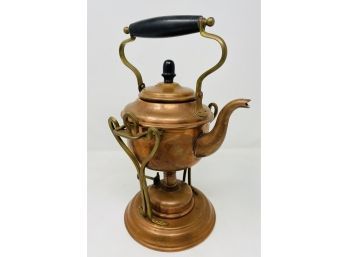 Antique Jos Heinrichs New York Paris Copper Brass Tea/Coffee Urn On Tipping Base