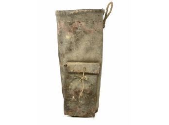 Antique Hunting Bag Made From Repurposed Canvas