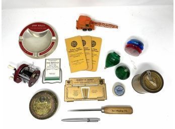 Mixed Vintage Trinket, Advertising And Ephemera Lot