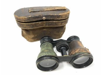 Antique Binoculars In Original Case