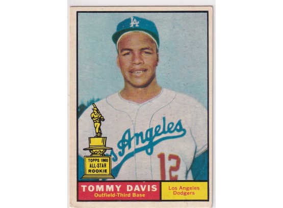 1961 Topps Tommy Davis 1960 All Star Rookie