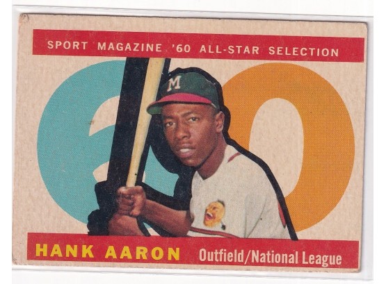1960 Topps Sport Magazine Hank Aaron '60 All Star Selection