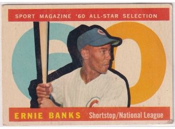 1960 Topps Sport Magazine Ernie Banks '60 All Star Selection