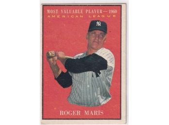 1961 Topps Roger Maris 1960 MVP