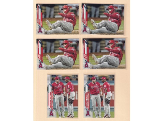 6 2020 Topps Mike Trout Cards