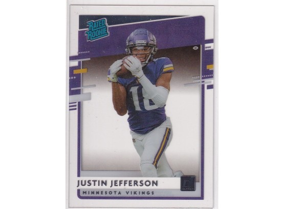 2020 Panini Chronicles Donruss Justin Jefferson Clearly Rated Rookie