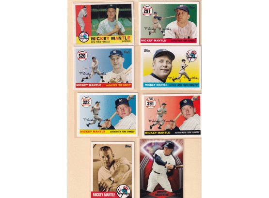 8 Throwback Mickey Mantle Cards