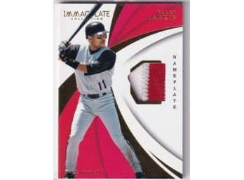 2018 Panini Immaculate Collection Barry Larkin Player Used Jersey Patch Card!