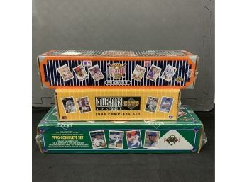 3 Upper Deck Baseball Complete Sealed Sets! 1990, 1991, 1994