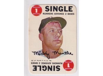1968 Topps Mickey Mantle Game Card Single