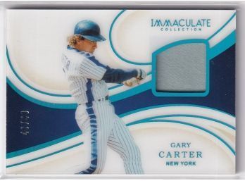 2020 Panini Immaculate Collection Gary Carter Player Used Material 43/49
