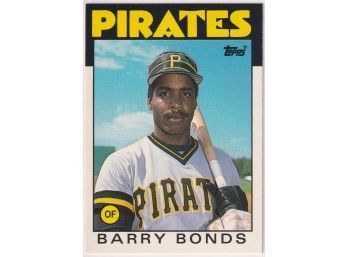 1986 Topps Barry Bonds Rookie Card