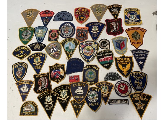 Large Collection Of Police Department Patches