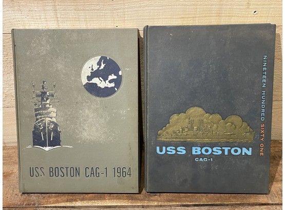 Lot Of 2 Vintage 1960's USS Boston Books