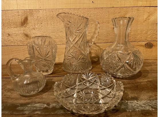 Antique & Vintage Cut Glass Lot